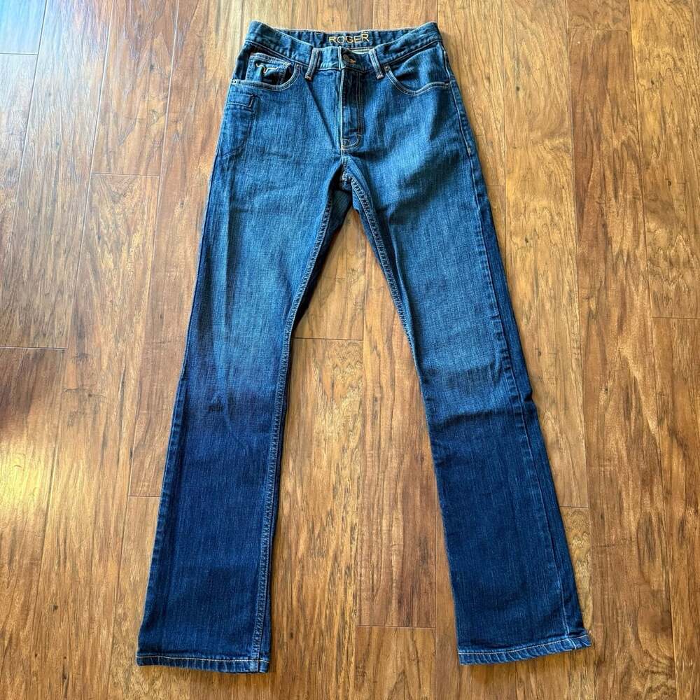 Kimes Ranch Roger Jeans Mens 30/32 Blue Bootcut Slim Straight Denim Made In USA